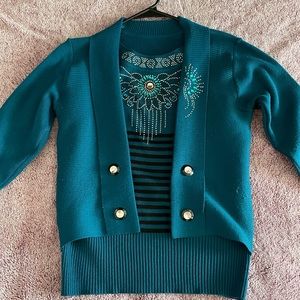 Cardigan sweatshirt